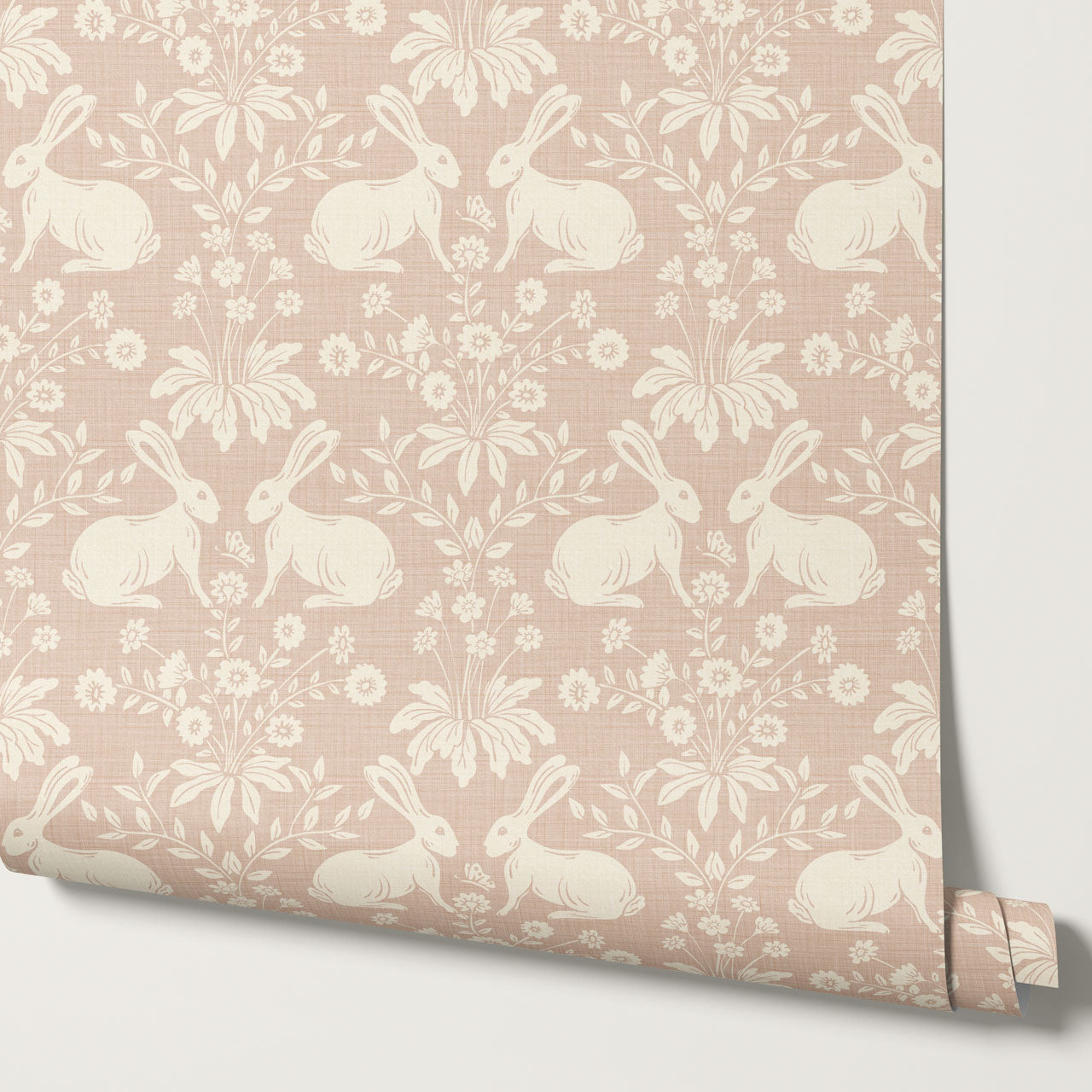 Cleo Welcome Baby Blush Wallpaper