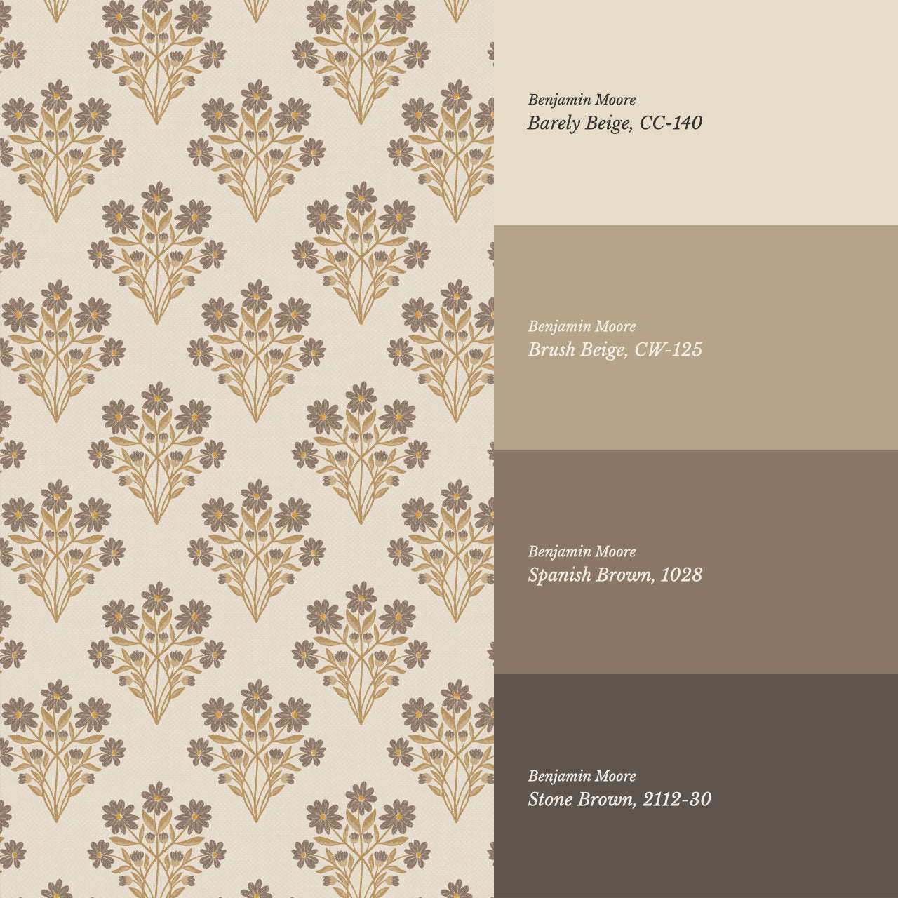 Colette Daisy Scallop Butter Wallpaper
