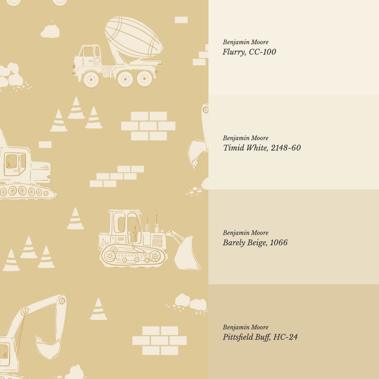 Colton Job Site Yellow Wallpaper