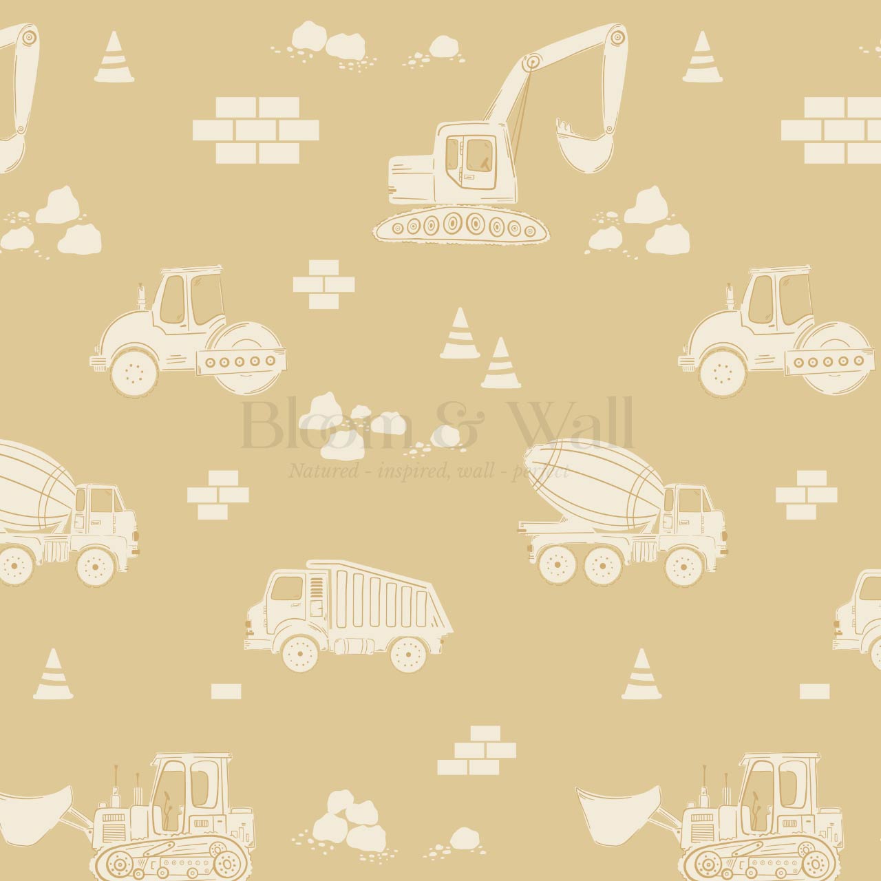 Colton Job Site Yellow Wallpaper