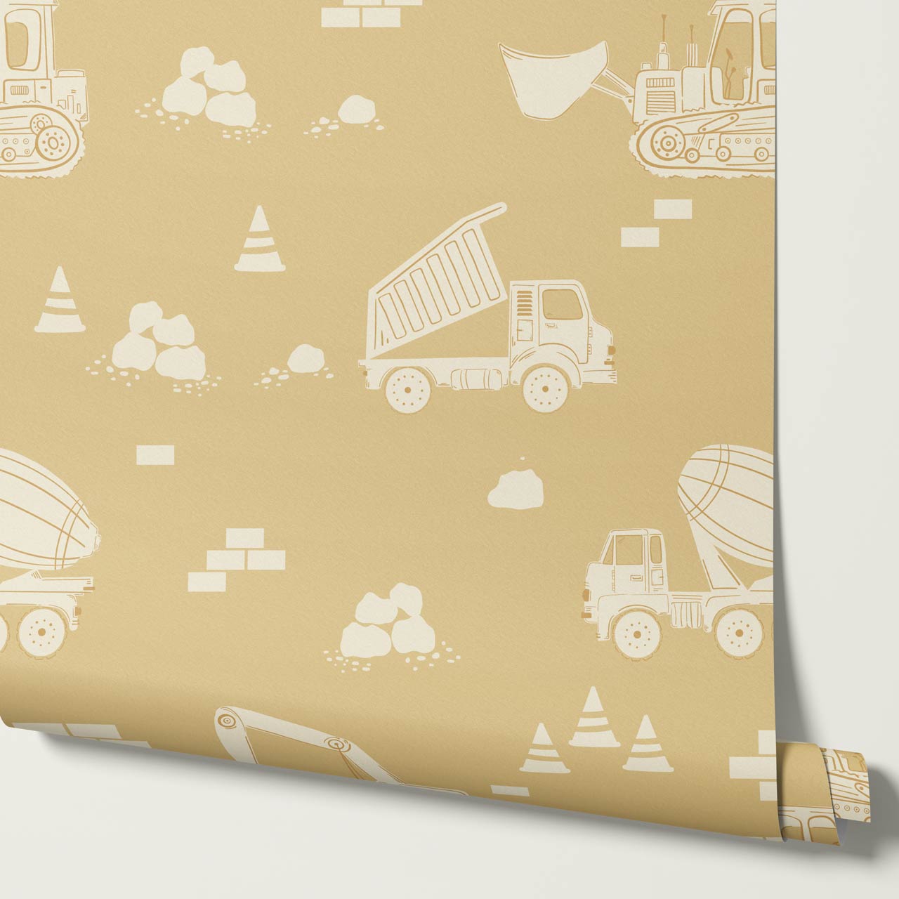 Colton Job Site Yellow Wallpaper