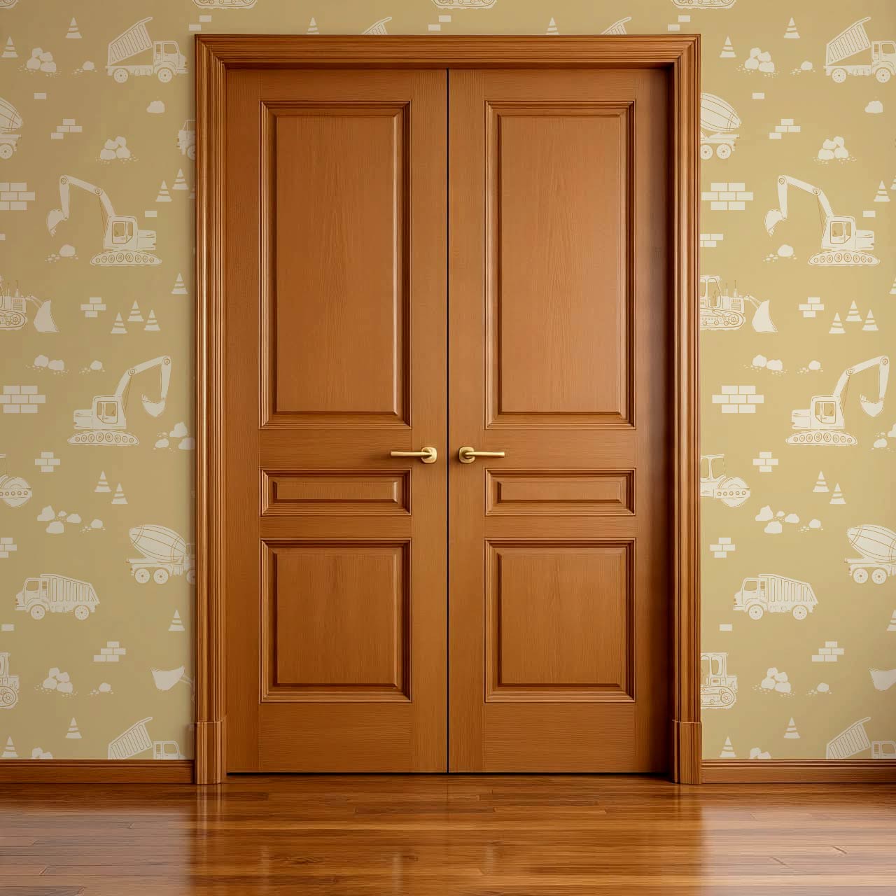 Colton Job Site Yellow Wallpaper