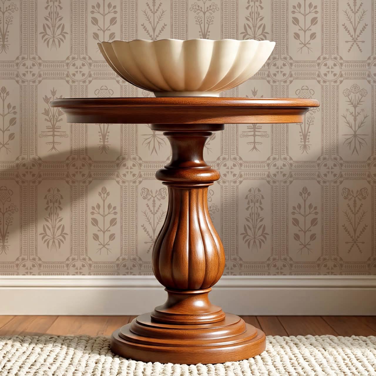 Consuela Floral Tile Soft Brown Wallpaper