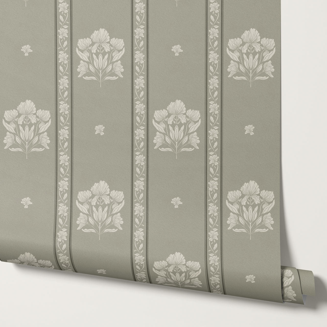 Cora Garden Tapestry Antique Sage Wallpaper