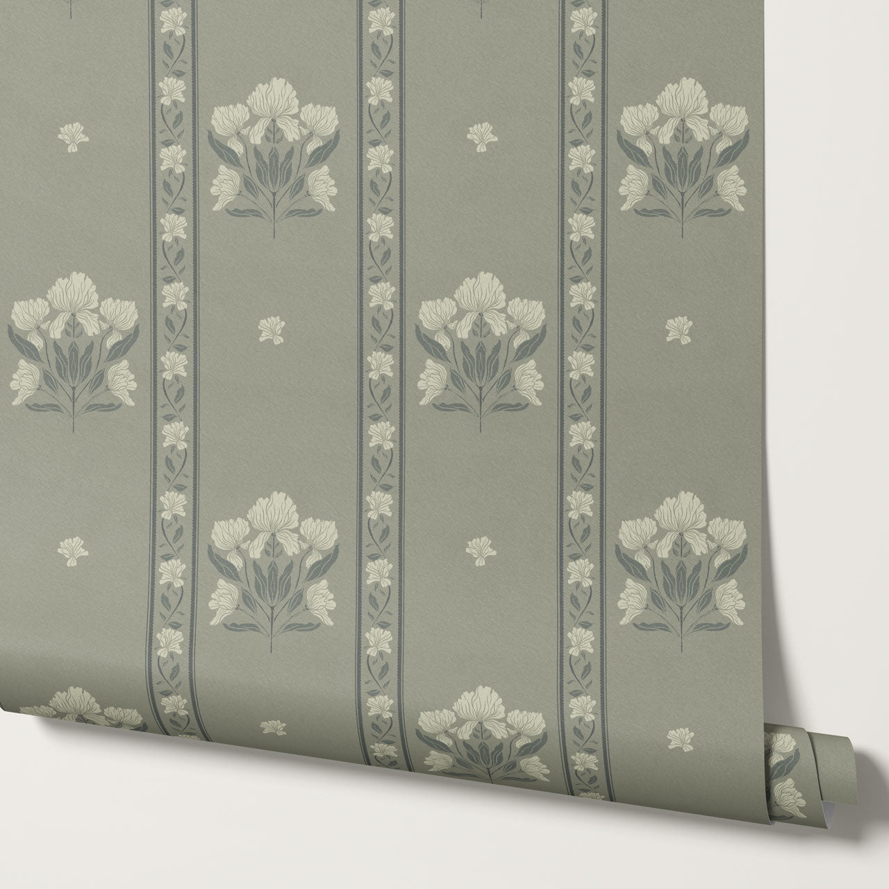 Cora Garden Tapestry Olive Wallpaper