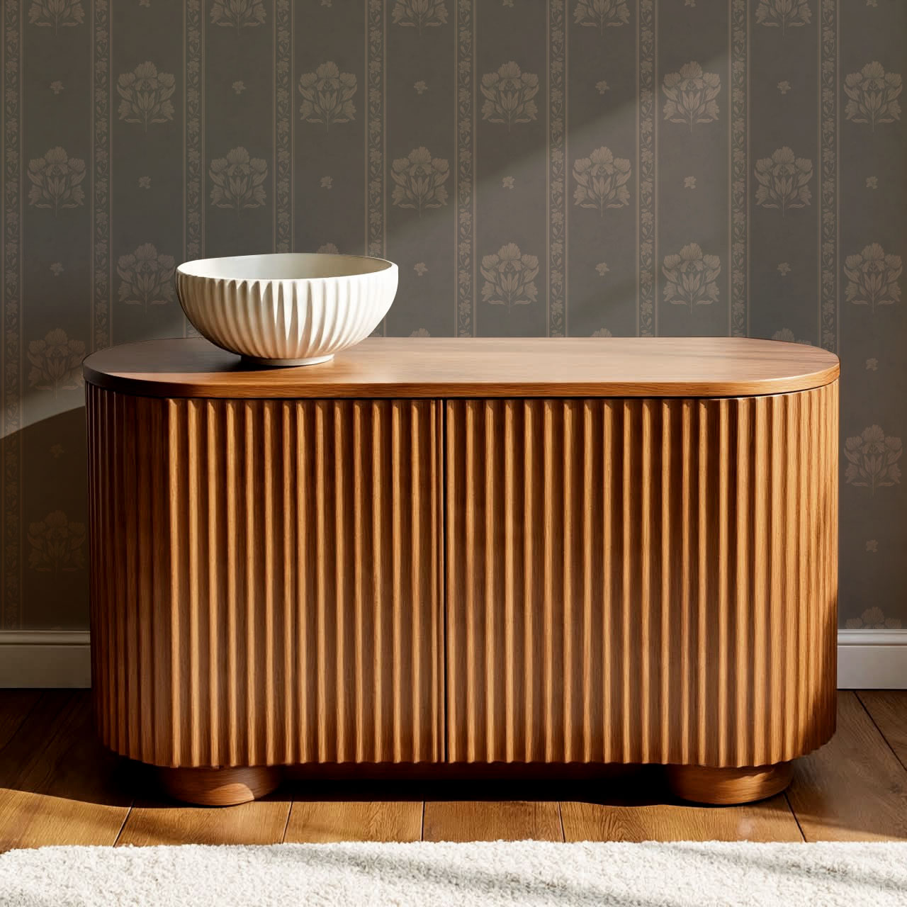 Cora Garden Tapestry Smoke Wallpaper