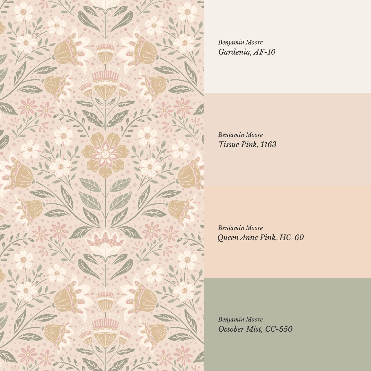 Raelynn Midsummer Bloom Blush Wallpaper