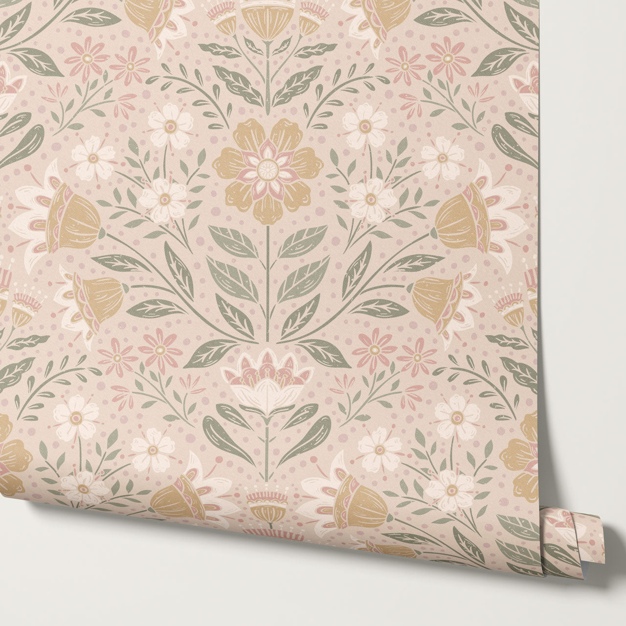 Raelynn Midsummer Bloom Blush Wallpaper