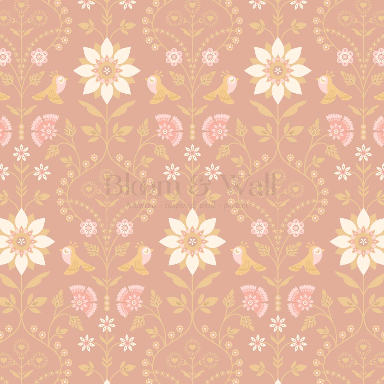 Daina Meadowcrest Berry Blush Wallpaper