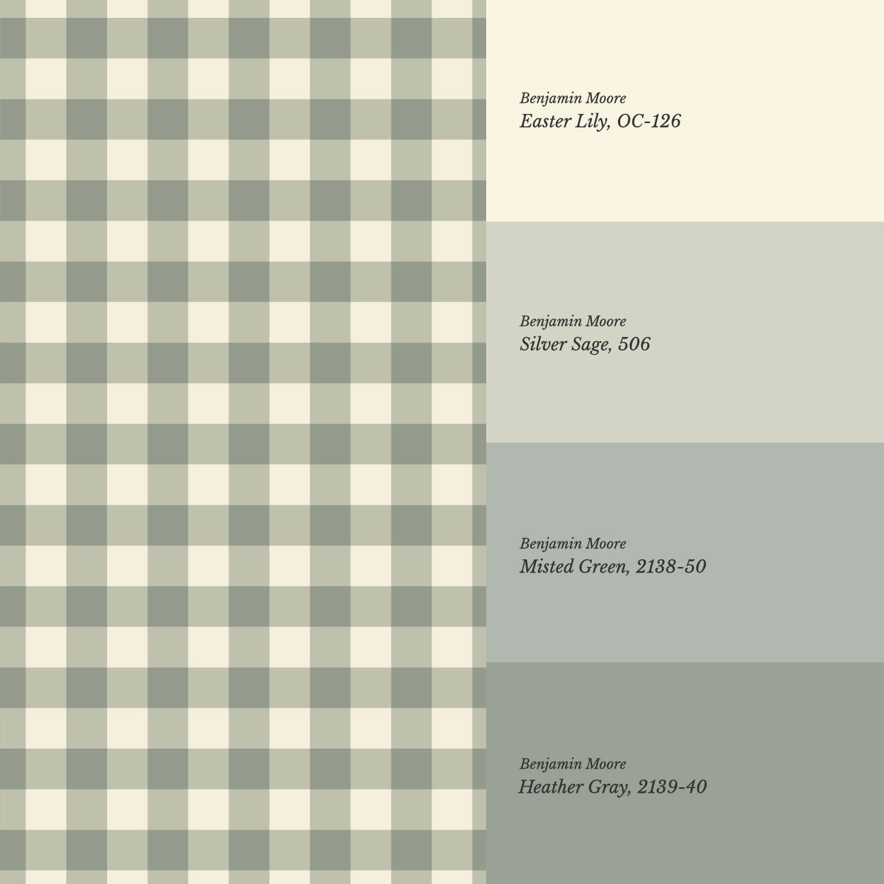 Dakota Gingham Butter Green Wallpaper