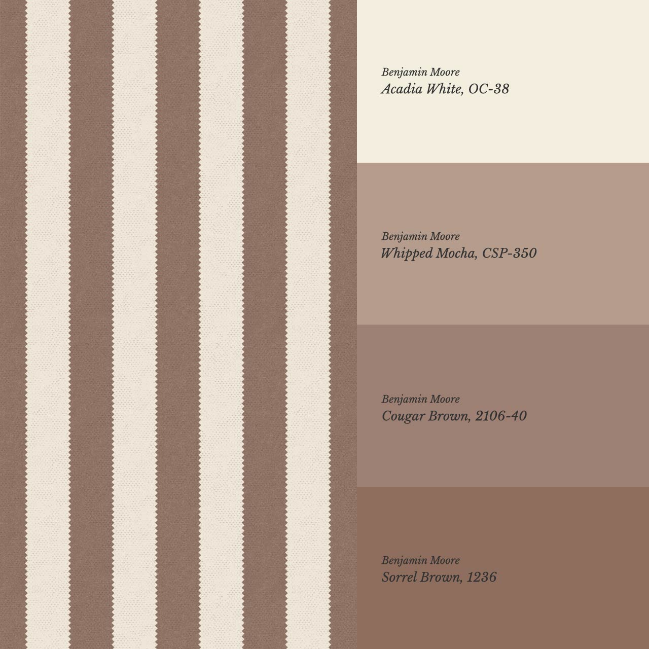 Darta Cabana Stripes Beige Cocoa Wallpaper