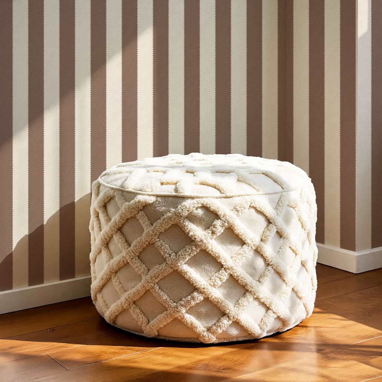 Darta Cabana Stripes Beige Cocoa Wallpaper