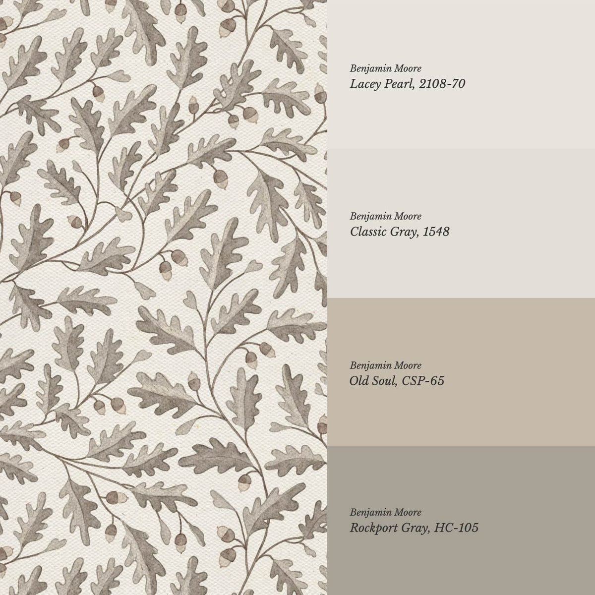 Deo Oak Grove Neutral Ivory Stone Wallpaper