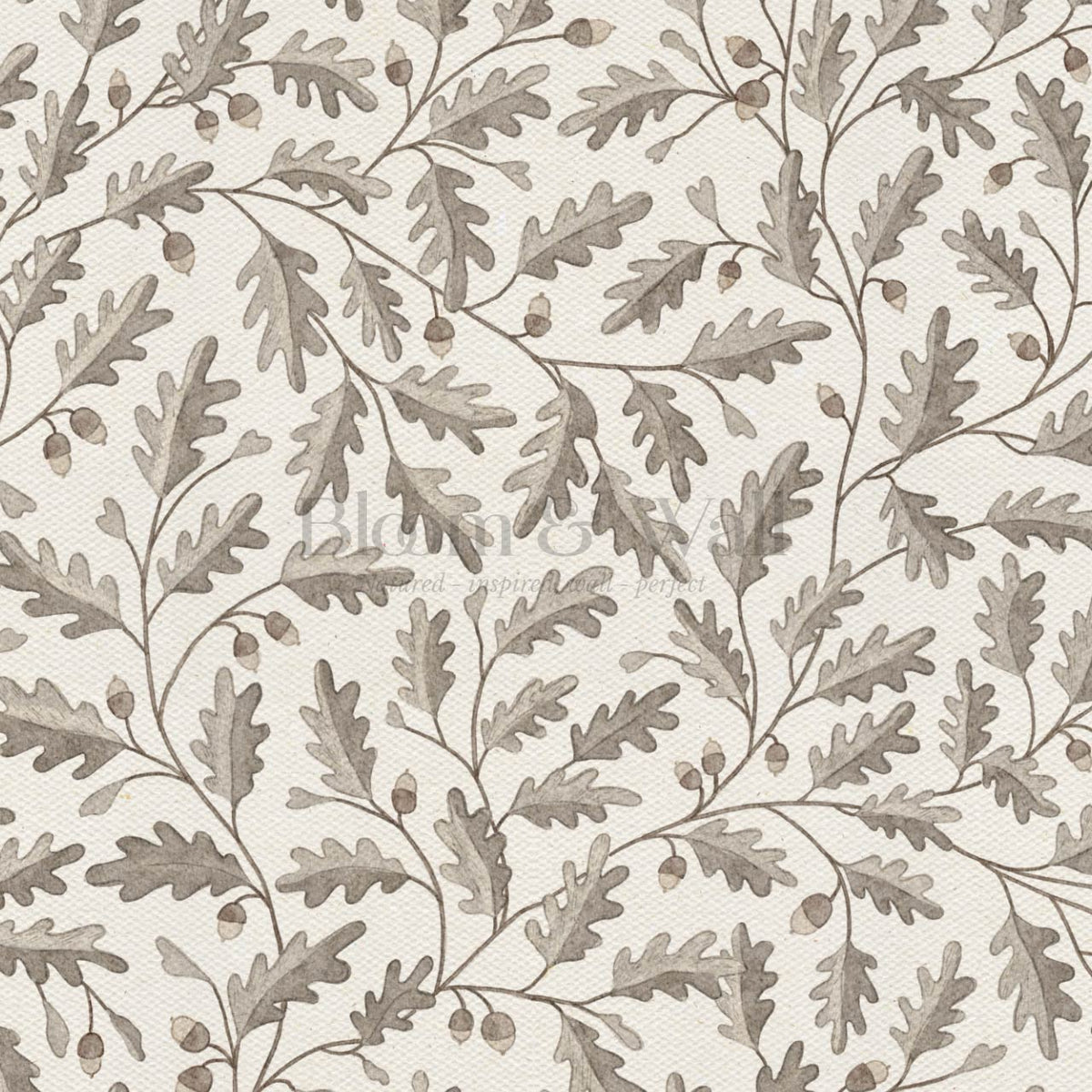 Deo Oak Grove Neutral Ivory Stone Wallpaper