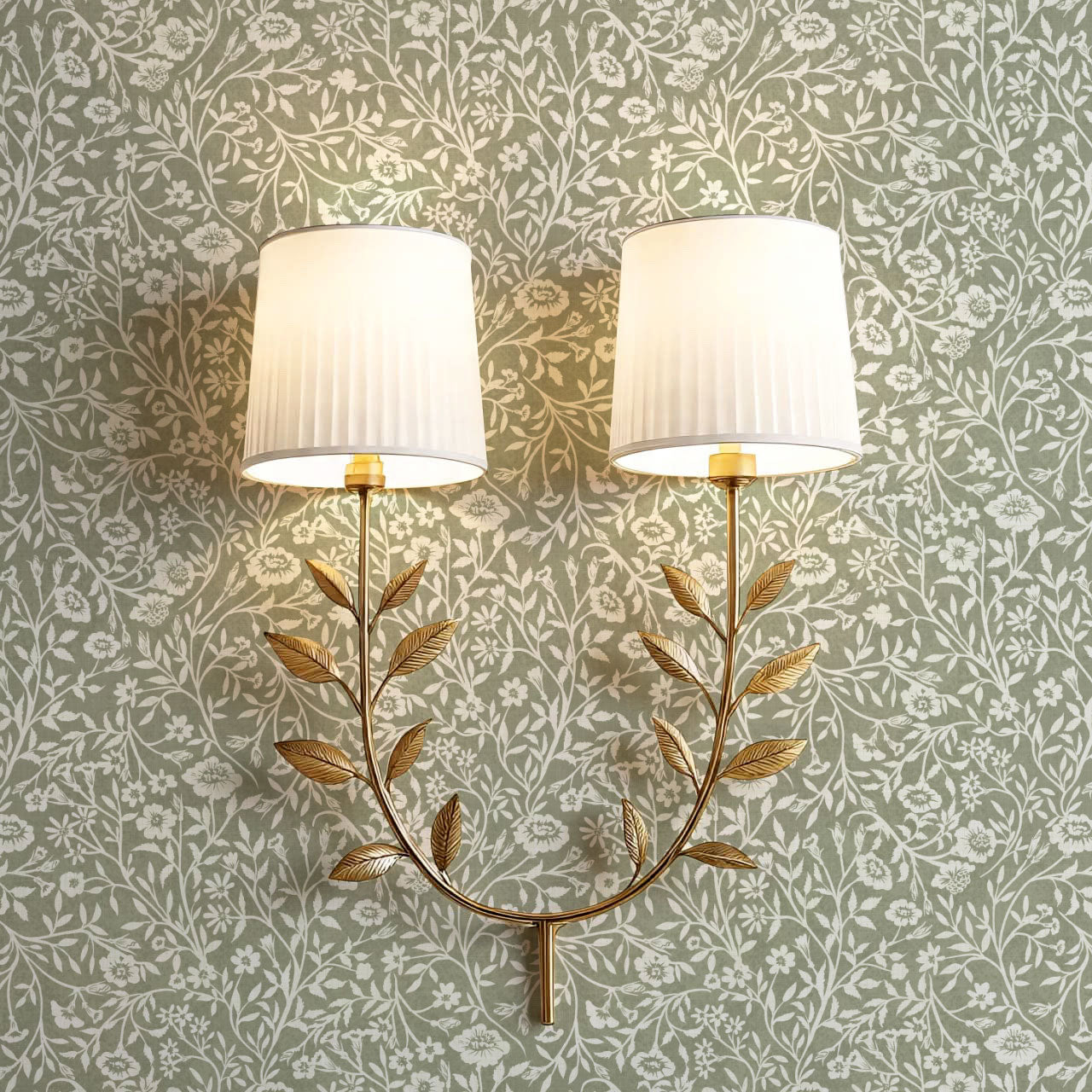 Eliana Spring Blooms Olive Wallpaper