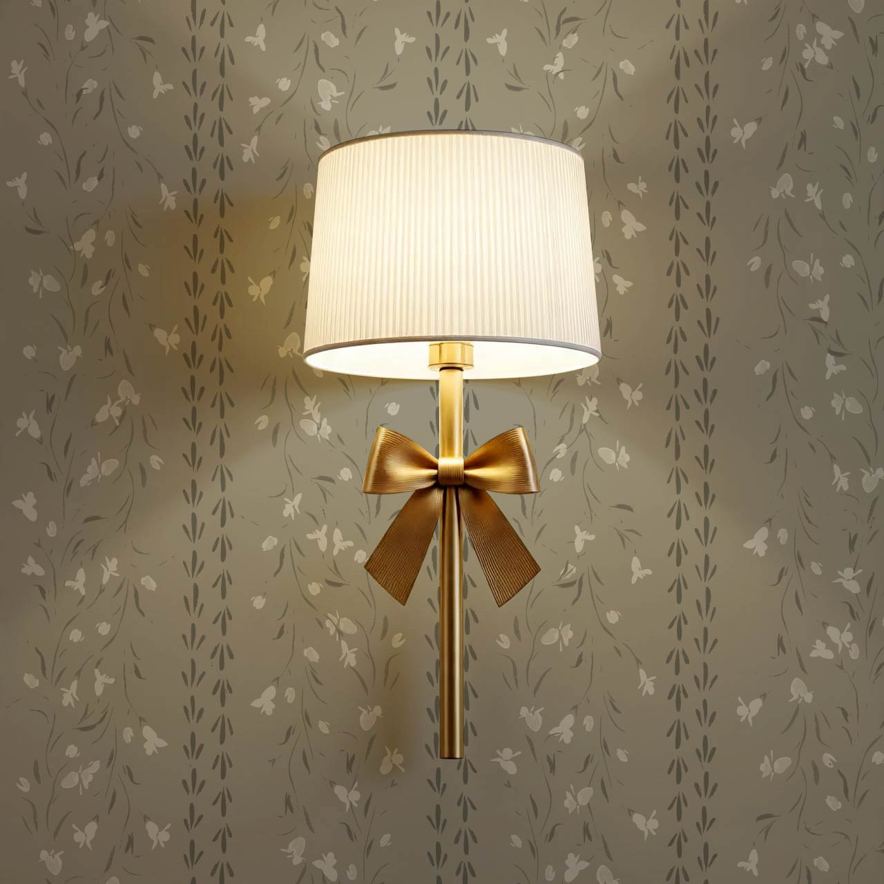 Eliza Floral Trellis Dark Olive Wallpaper