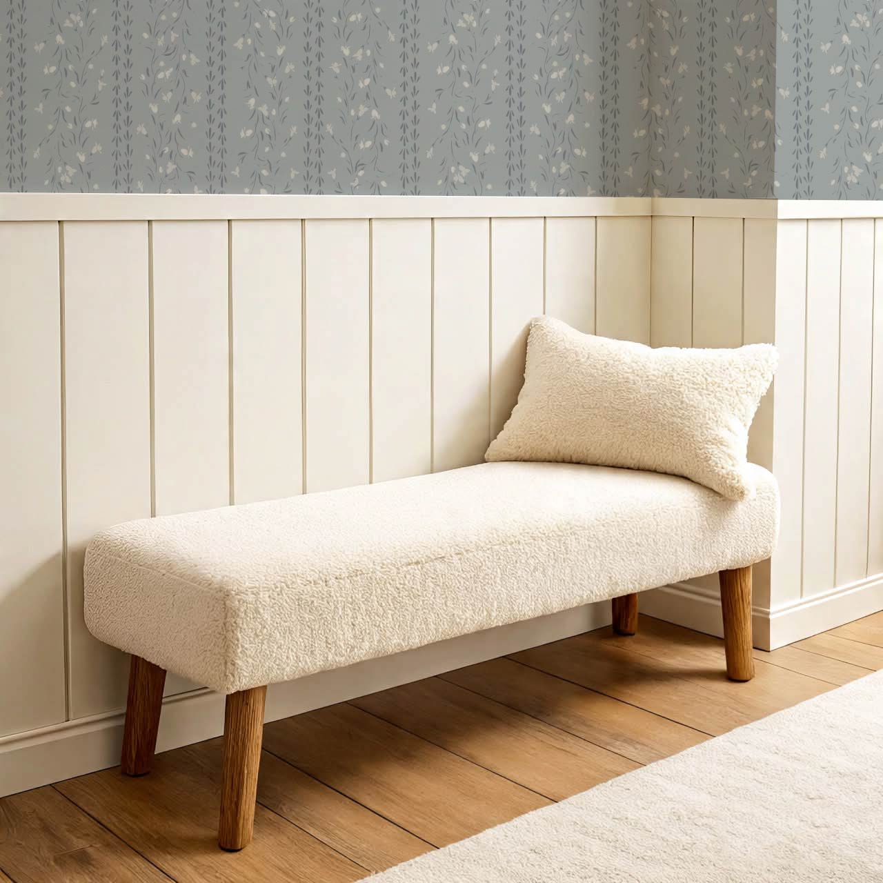 Eliza Floral Trellis Gray Dove Wallpaper