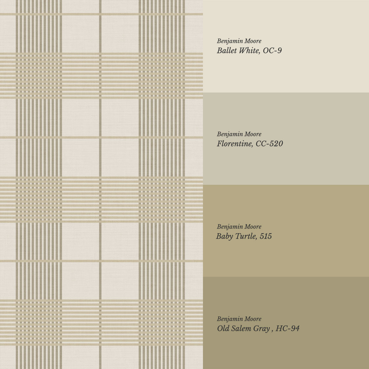Elodie Olive Plaid Gingham Tartan Wallpaper