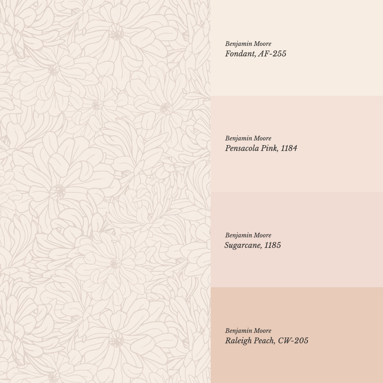 Eloise Magnolia Petals Cream Wallpaper