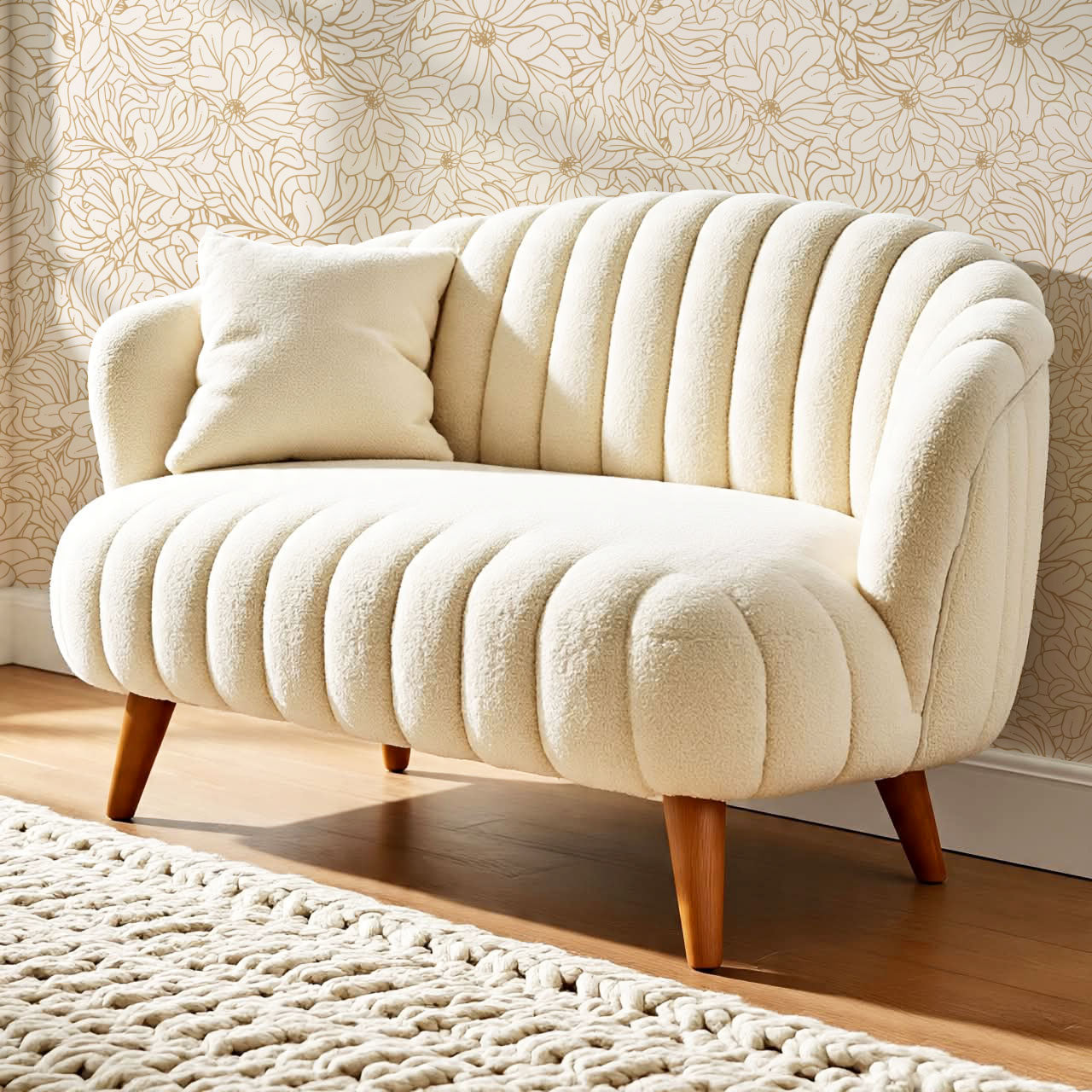 Eloise Magnolia Petals Gold Wallpaper