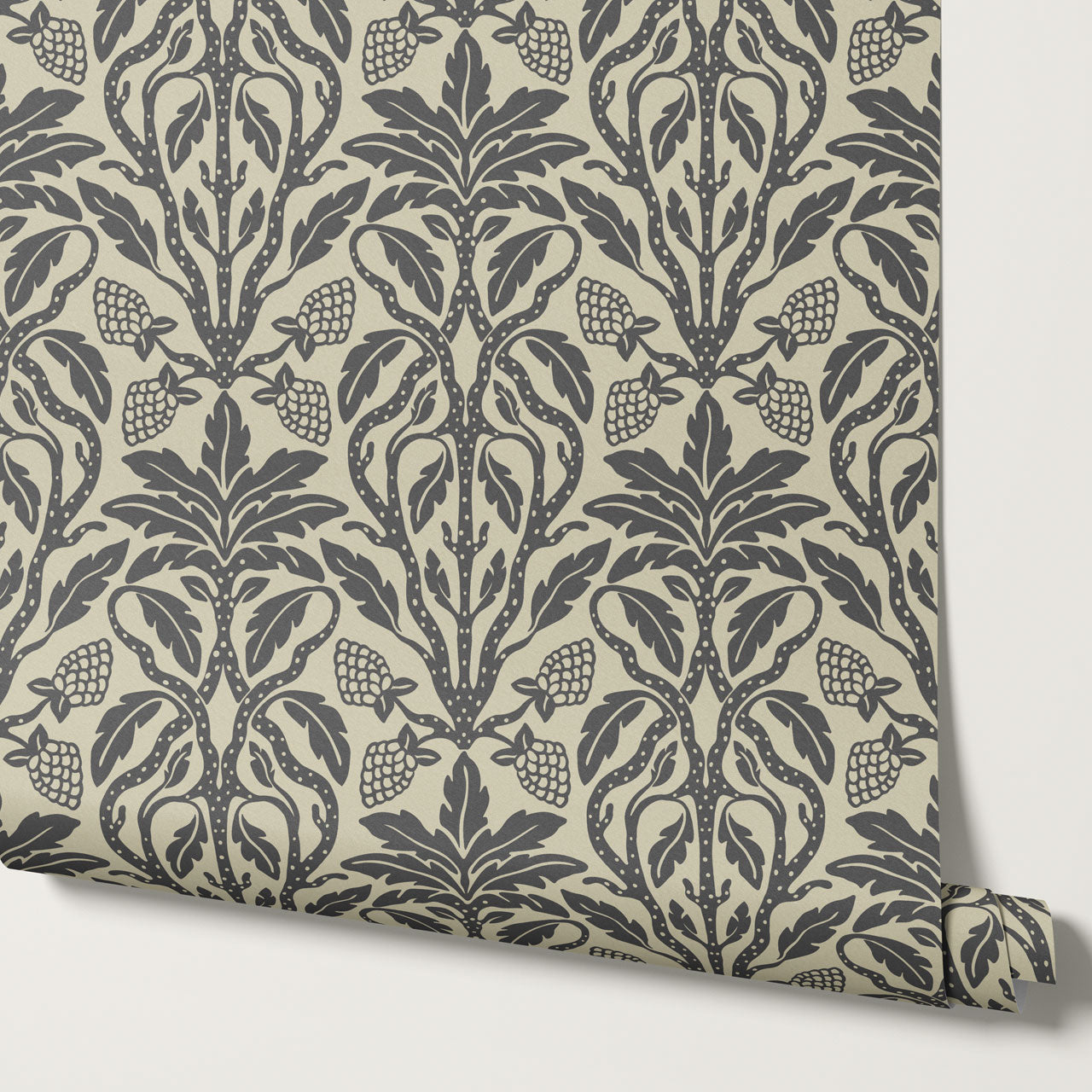 Elora Vintage Glamour Charcoal Wallpaper