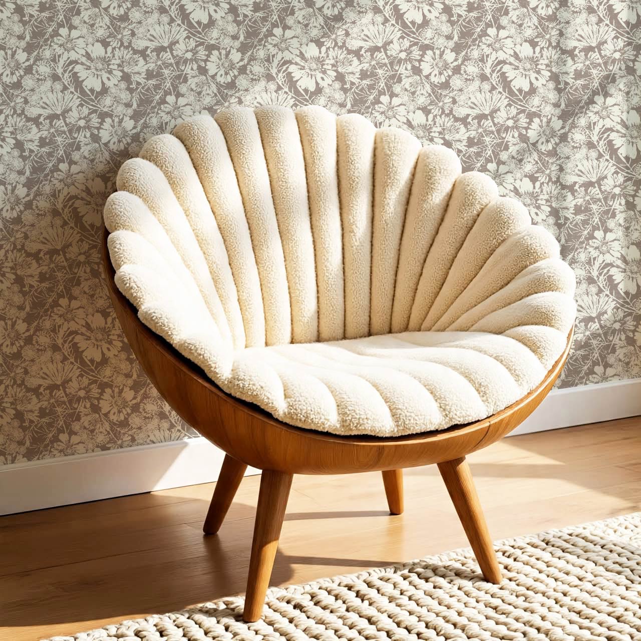 Elowyn Tossed Blooms Clay Wallpaper