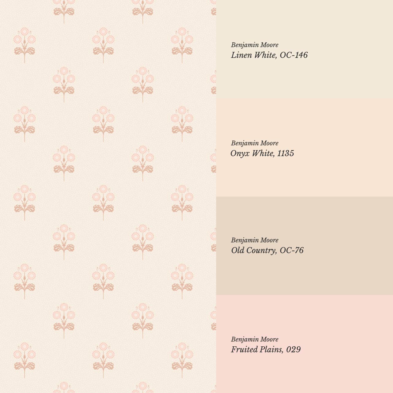 Elowynne Springtime Trellis Beige Blush Wallpaper