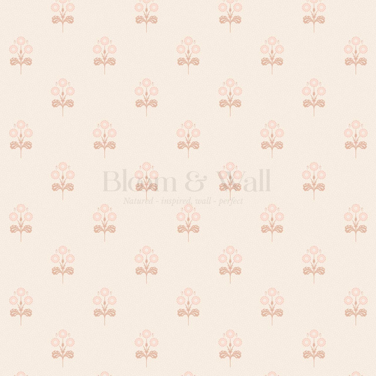 Elowynne Springtime Trellis Beige Blush Wallpaper