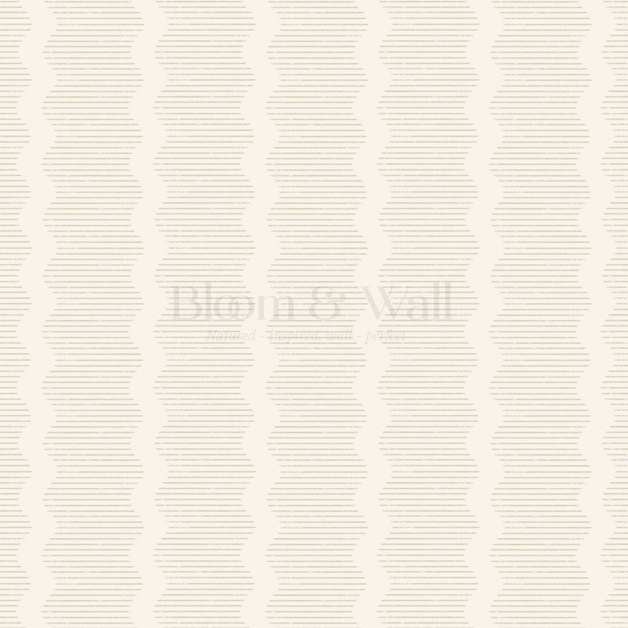 Evangeline Textured Wavy Stripes Light Beige Wallpaper
