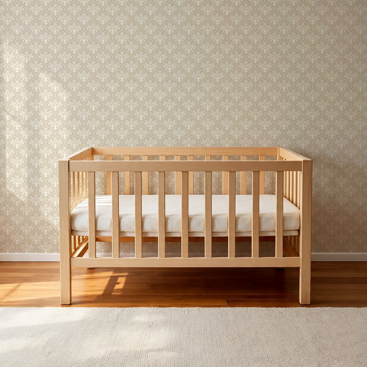 Frankie Blooms Beige Wallpaper