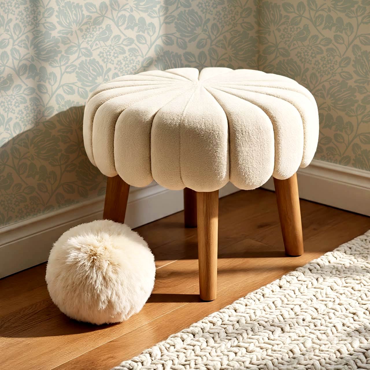 Gabriella Boho Birds and Floral Vines Sky Wallpaper