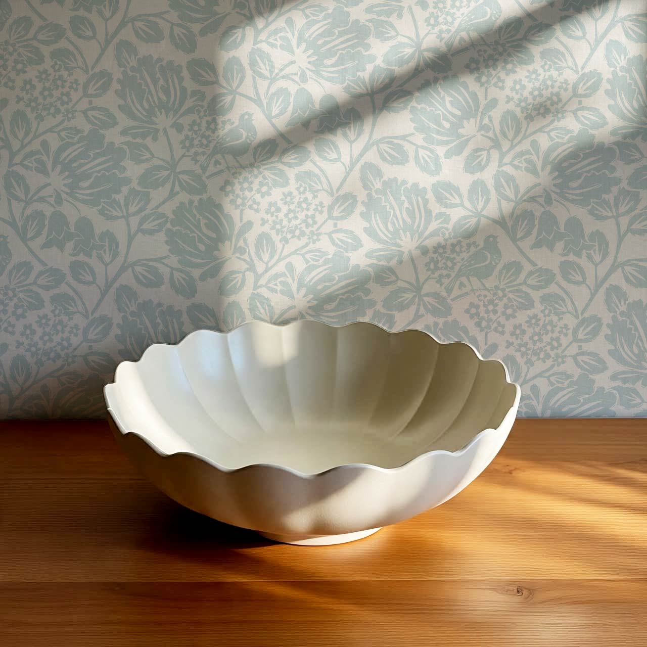 Gabriella Boho Birds and Floral Vines Sky Wallpaper