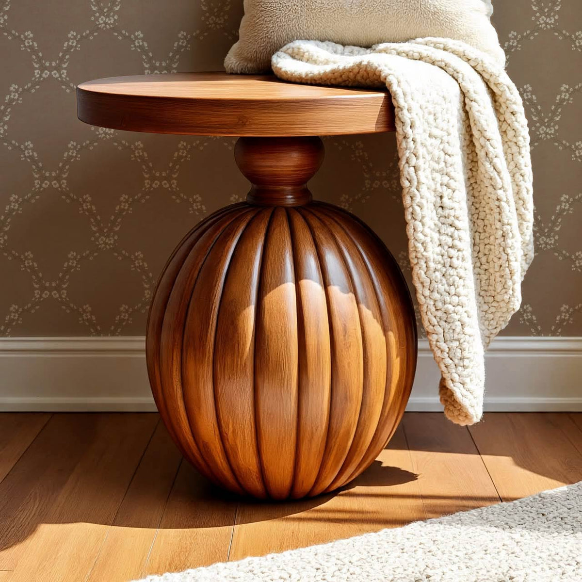 Gala Twining Vines Mud Brown Beige Wallpaper