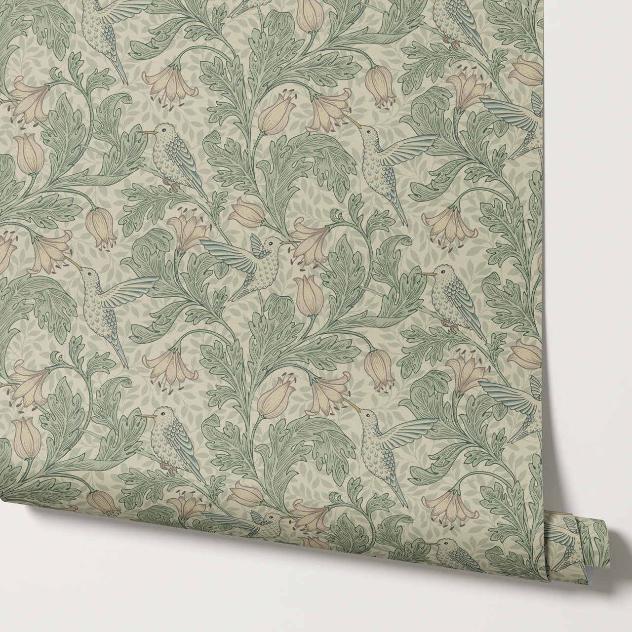 Gemma Hummingbirds Green Wallpaper