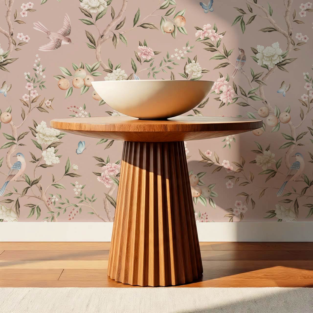 Ginevra Orchard Song Chinoiserie Berry Pastel Wallpaper