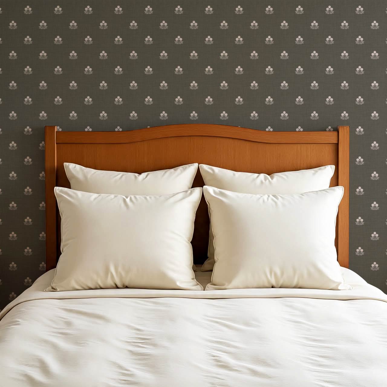 Giustina Floral Bloom Earth Blush Wallpaper