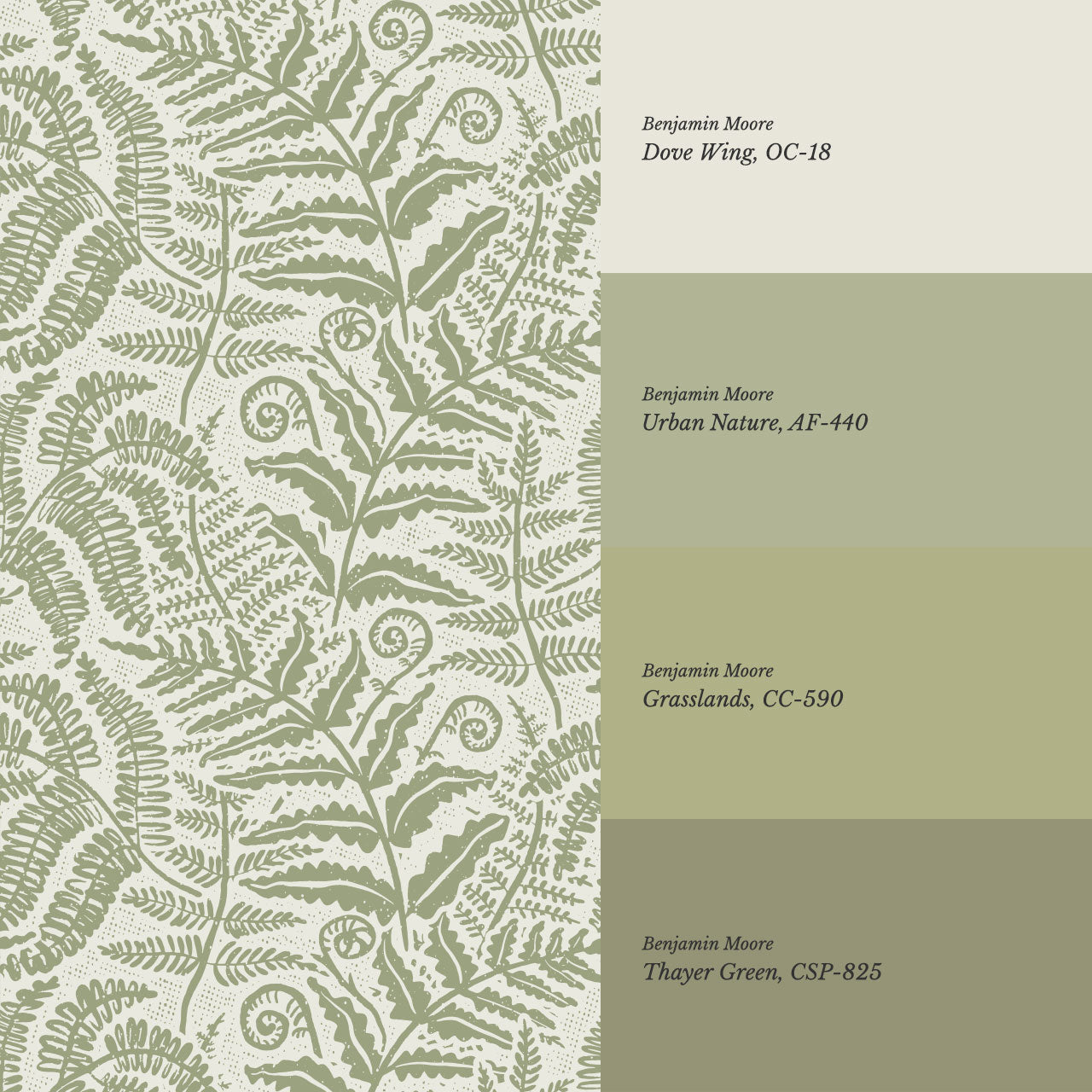 Gloria Fern Grullo Green Wallpaper