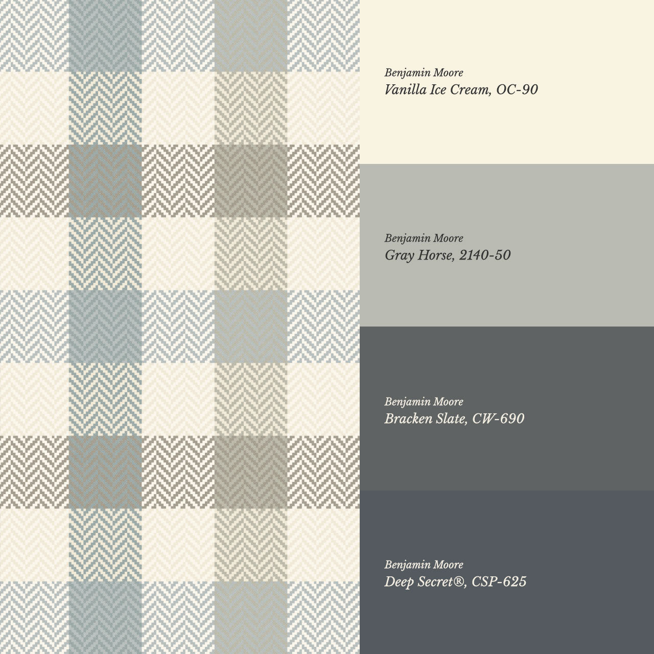 Gloria Tartan Plaid Check French Blue Wallpaper