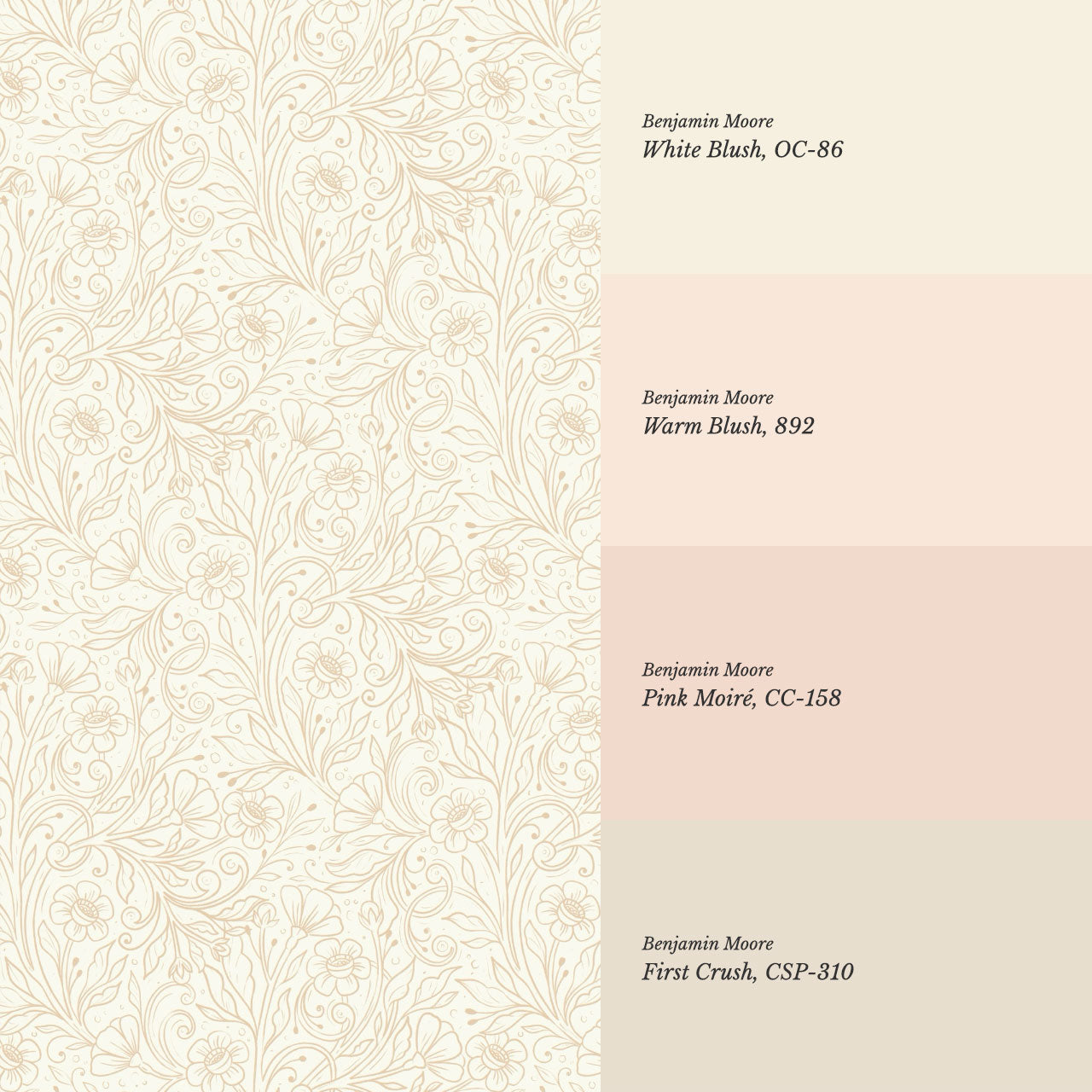 Jolene Delicate Botanicals Cream Wallpaper