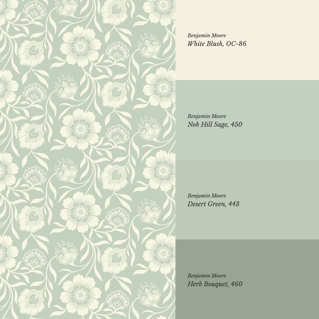 Grace Botanicals Sage Wallpaper