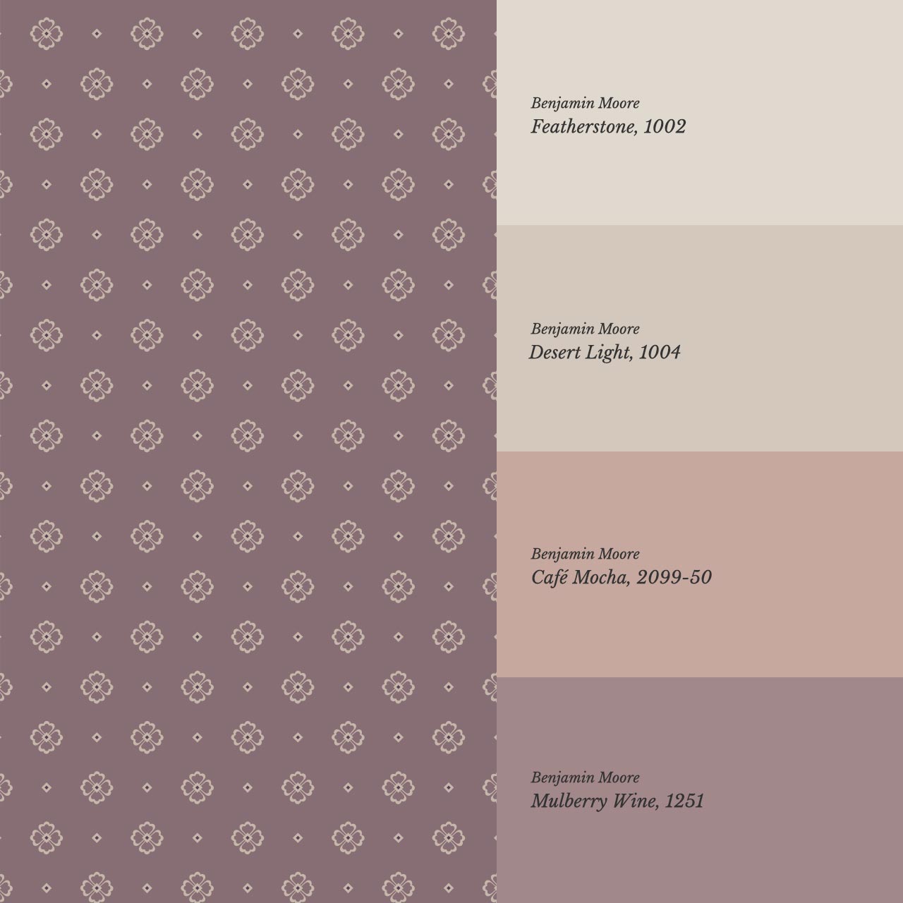 Hailey Foulard Red Wine Wallpaper