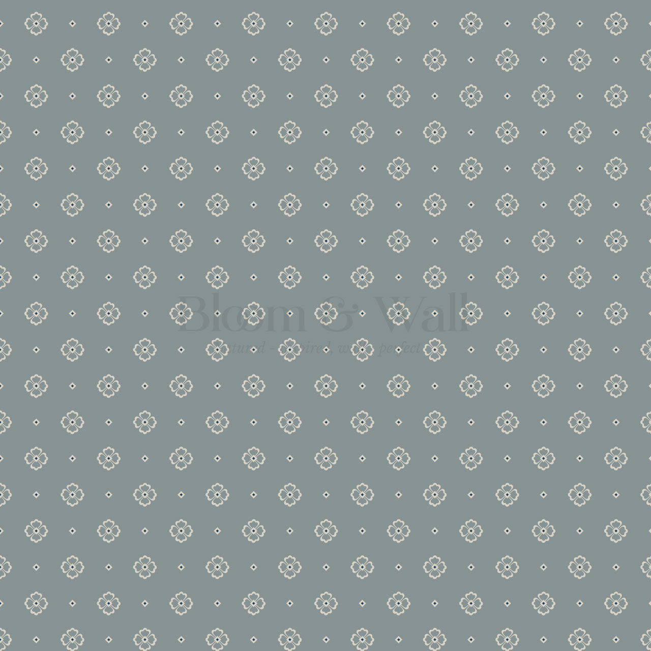 Hailey Foulard Dusty Teal Wallpaper