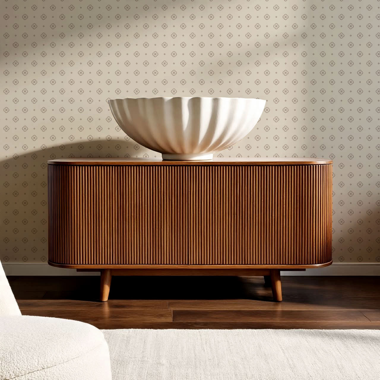 Hailey Foulard Neutral Wallpaper