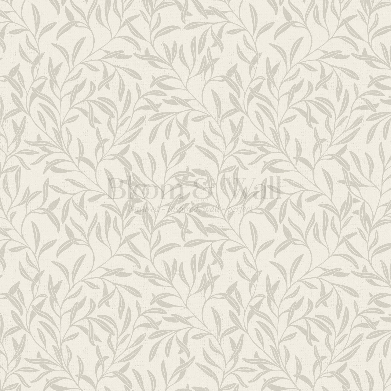 Haven Foliage Vines Neutral Dove Wallpaper