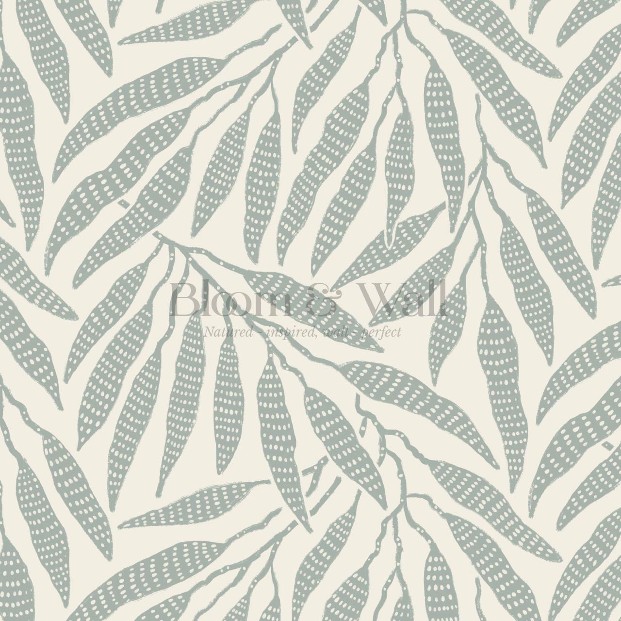 Hortensia Bamboo Tranquility Ivory Sage Wallpaper