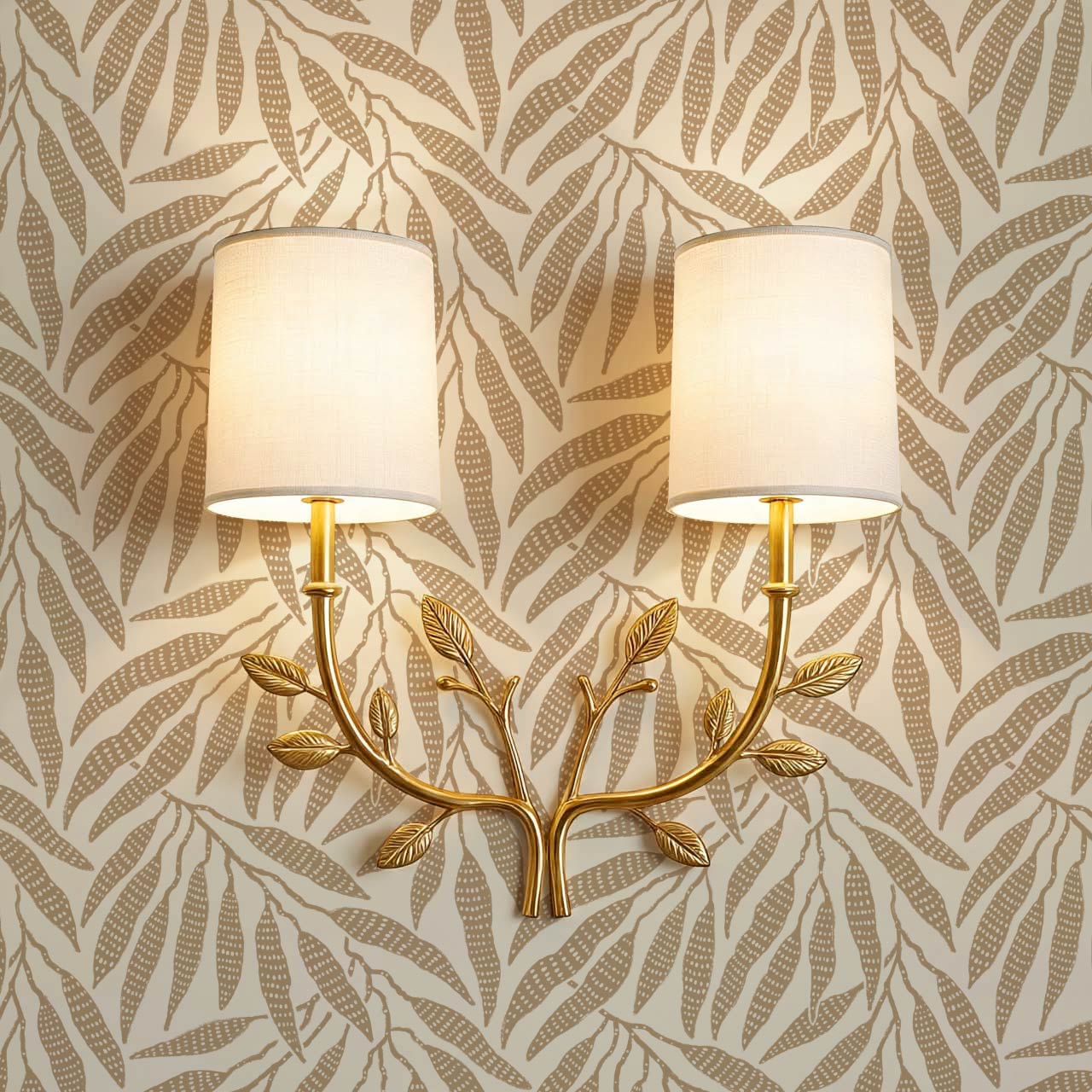 Hortensia Bamboo Tranquility Ivory Tawny Wallpaper