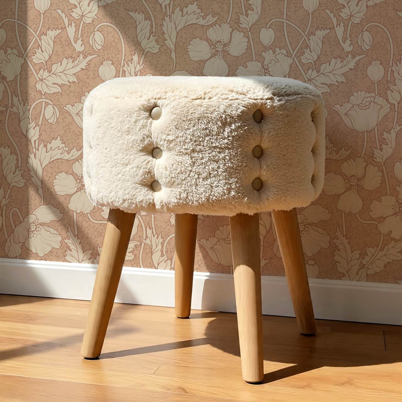 Astrella Poppy Clay Beige Wallpaper