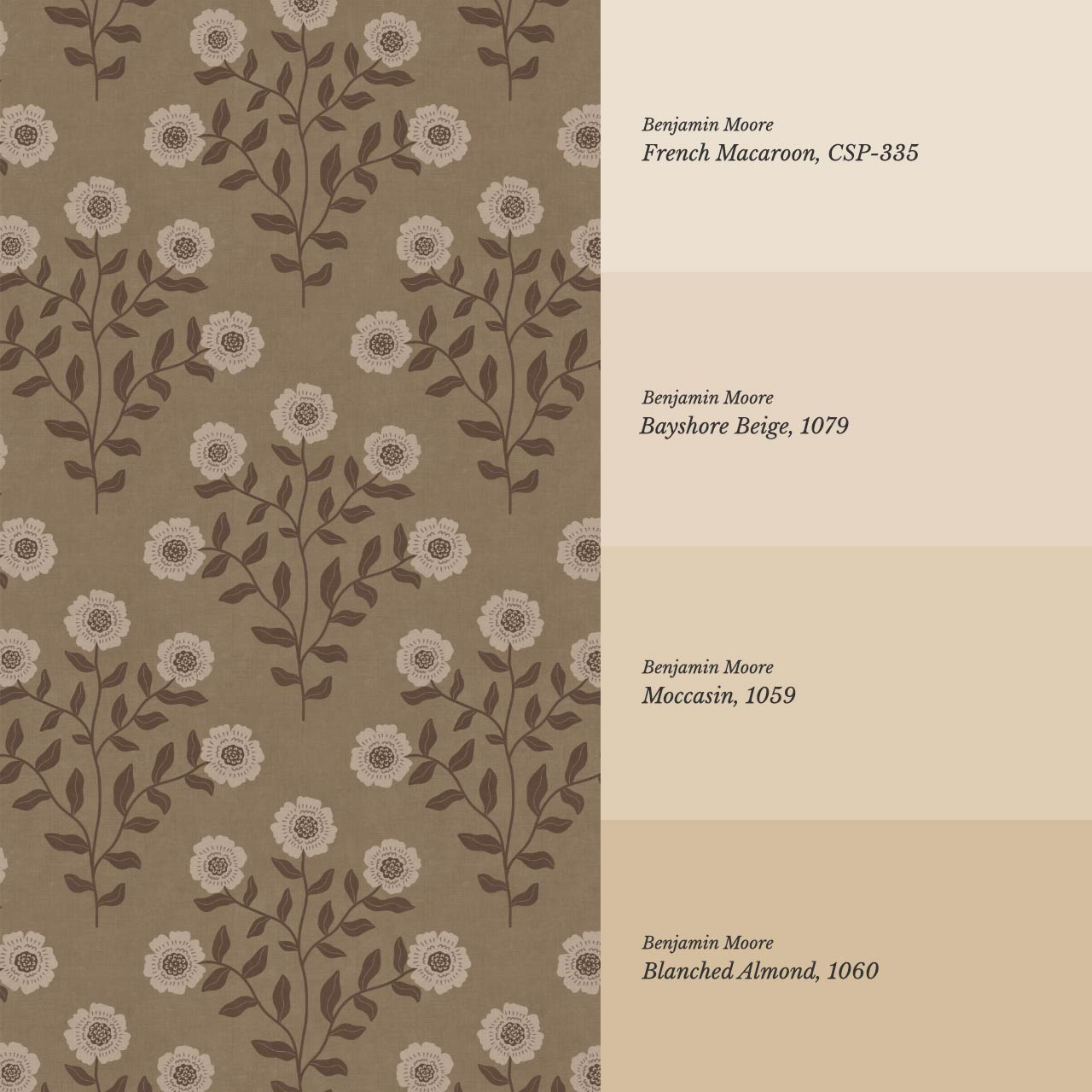 Irati Everbloom Dusty Earth Beige Wallpaper