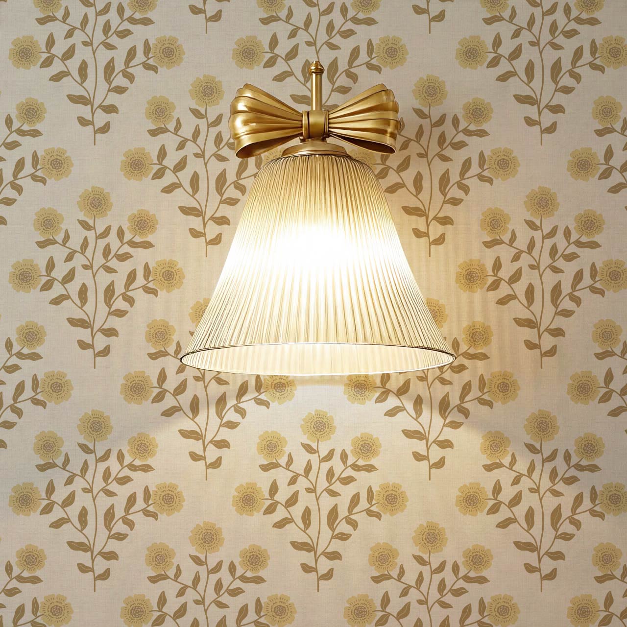 Irati Everbloom Olive Taupe Wallpaper