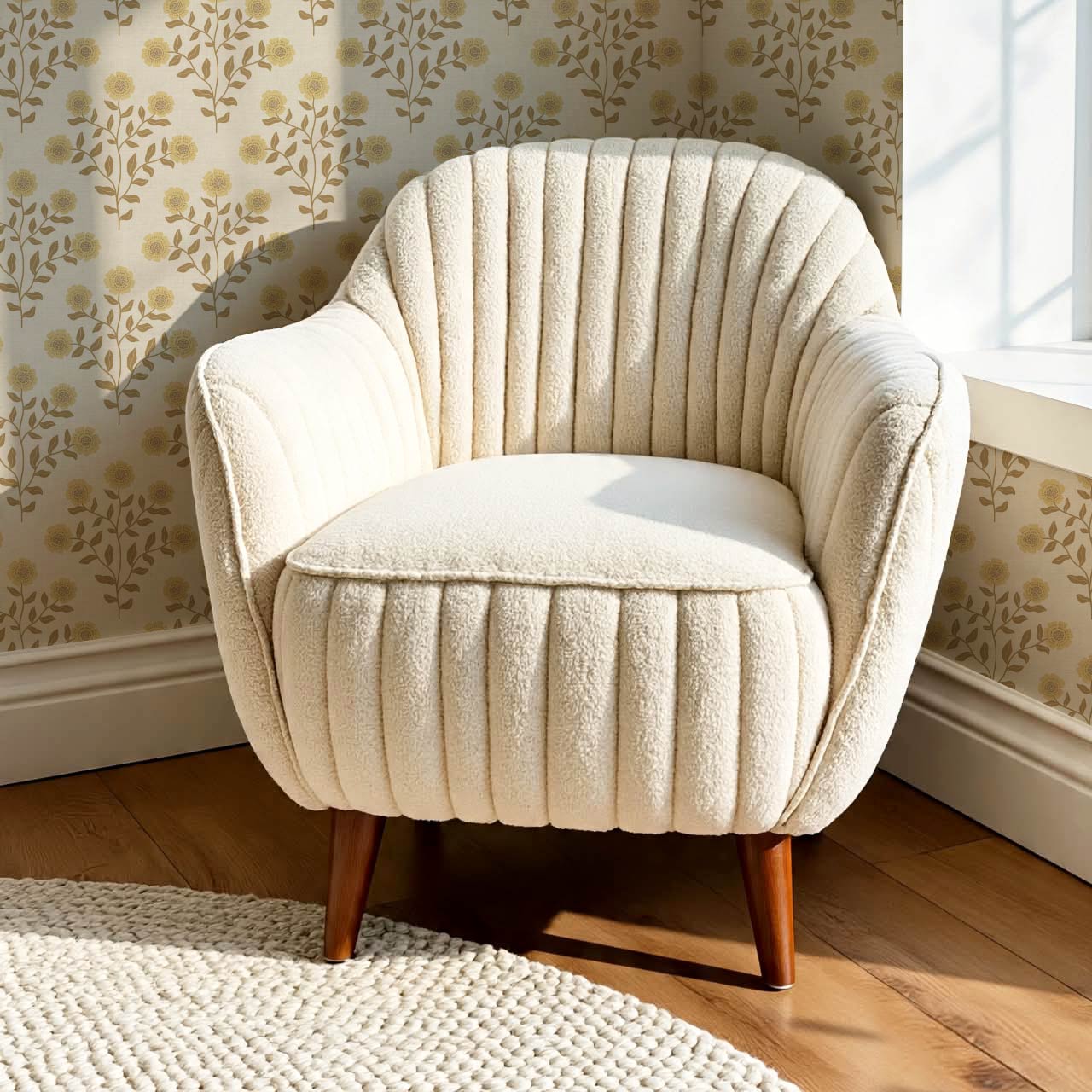 Irati Everbloom Mustard Warm Taupe Wallpaper